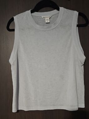 Athleta Light Gray Sleeveless Boxy Tank